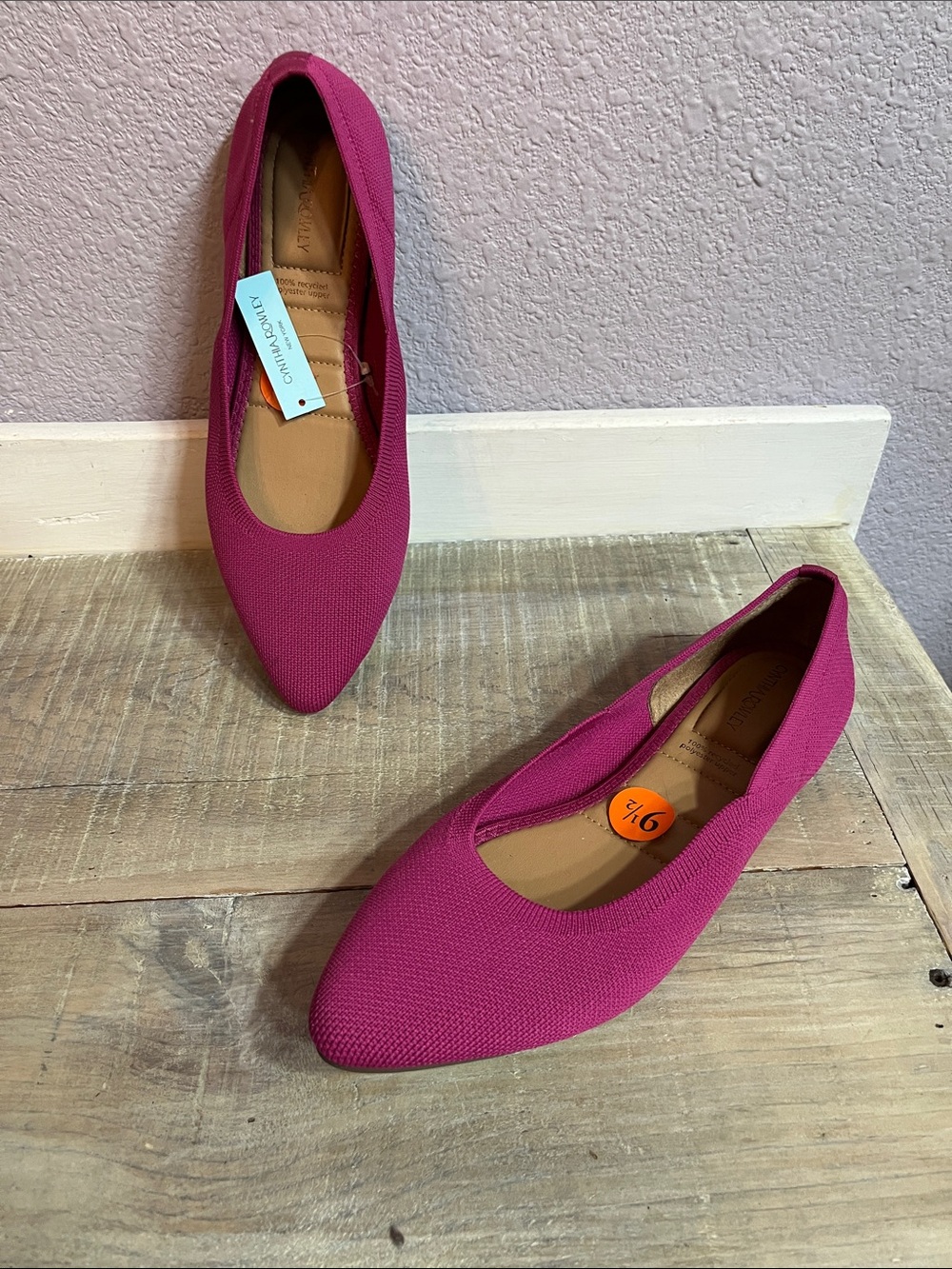 Charming Pink Pointed-Toe Women’s Flats
